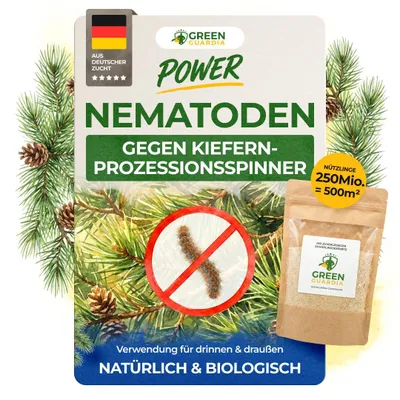 Produktbild von Nematoden gegen Kiefernprozessionsspinner – 250 Mio. - Kiefernprozessionsspinner bekämpfen, Mittel gegen Kiefernprozessionsspinner, Raupen bekämpfen