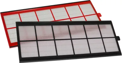 Produktbild von vhbw Filterset kompatibel mit Wernig ComfoAir 550, 350 Lüftungsgerät - Luftfilter G4 / F7 (2 Stück), 50 x 17 x 1 cm, Weiß / Rot / Schwarz