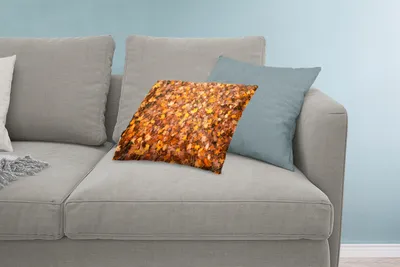 Produktbild von MuchoWow® Zierkissen Sofakissen Wohnzimmer Dekokissen 60x40 cm Blätter - Herbst - Jahreszeiten - Kopfkissen - Polster mit Foto