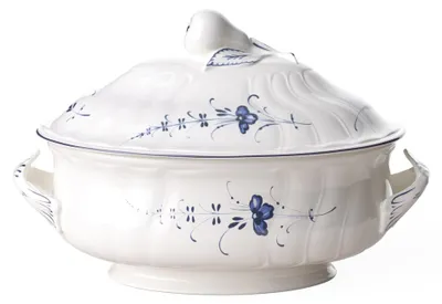 Imagen del producto de Terrina Vieux Luxembourg, dimensiones 308 x 200 x 205 mm, capacidad 2500 ml. Marca: Villeroy & Boch. Número de artículo: 1023412360. Código EAN: 5450102022205