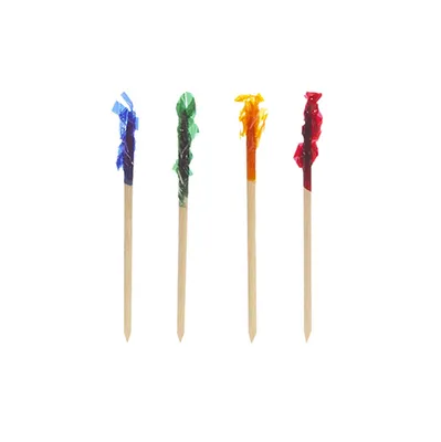 Produktbild von Papstar Deko Picker Partypicker Frills sortiert 6.8cm 1000 Stück