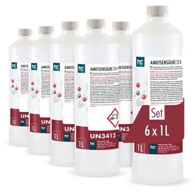 Produktbild von 6x 1 L Ameisensäure 73% technische Qualität