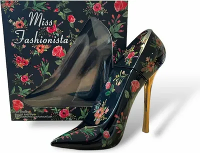 Parfüm in High Heel Form mit Blumenmuster