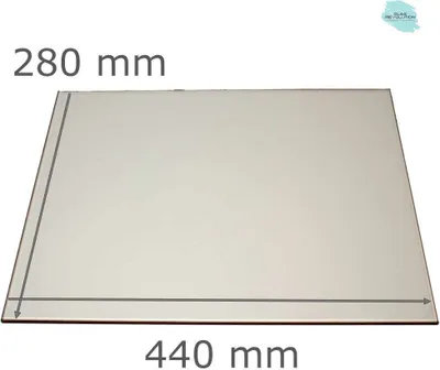 Produktbild von Kaminglas | Ofenglas | feuerfestes Glas - (680,00 EUR / qm) 440 mm x 280 mm