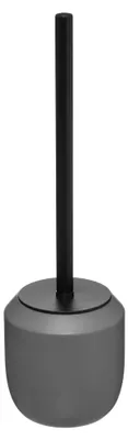 Produktbild von 5Five Toilettenburste mit Halter - rund - grau Polyresin - 39 cm