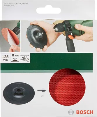 Produktbild von Bosch Schleifteller (für Bohrmaschinen, Ø 125 mm, Klettsystem) DY Professionel