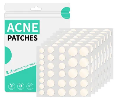 Produktbild von Pimple Patches Hydrokolloid 264 Stück mit Teebaumöl Tag & Nacht Wasserdicht Atmungsaktiv 4 Größen