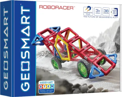 Image de Jouet de construction magnétique GeoSmart Roboracer, 36dlg.