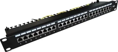 Produktbild von Digitus DN-91624S, RJ-45, Weiß, 1U, -20 - 70 °C, 482 mm, 44 mm