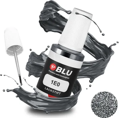Produktbild von BLU Auto Lackstift Schwarz kompatibel für Toyota 1E0 Dark Grey Mica Metallic | Auto Lack Reparatur Ausbesserungslack