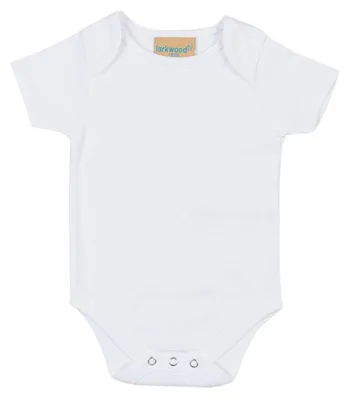 Immagine prodotto di Larkwood - Body per neonati, maniche corte LT4800 (62) (bianco)