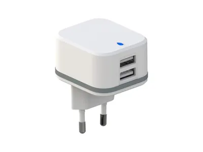 Produktbild von HQ-Power USB-Ladegerät, mit 2 USB-Anschlüssen, 5 V 4.8 A 24 W, ideal für Mobiltelefone, Smartphones,