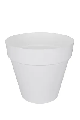 Zdjęcie produktu dla elho loft urban round 40, Sadzarka w doniczce, Wolnostojący, Polipropylen (PP), Biały, Okrągły, Zewnętrzna