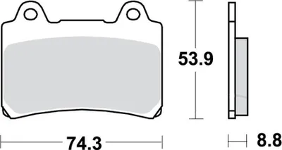 Zdjęcie produktu dla Klocki hamulcowe kpl. TRW MCB584