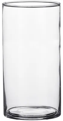 Produktbild von Mica Decorations Vase - Zylinder - Glas - 9 x 15 cm - Blumenvase