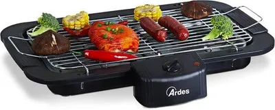 Image de Barbecue électrique d'intérieur et d'extérieur 2200 W, noir