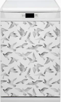 Produktbild von Küche Magnet für Spülmaschine  Abwaschbar 45x80 cm Geschirrspüle  - Vögel