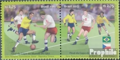Produktbild von Briefmarken Brasilien 2013 Mi 4095-4096 Paar (kompl.Ausg.) postfrisch Diplom. Beziehungen Tschechien