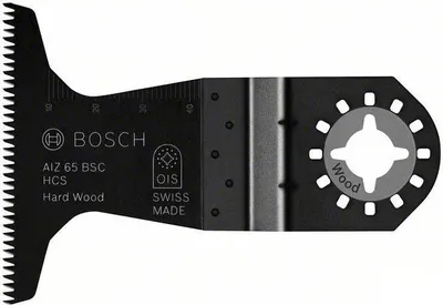 Zdjęcie produktu dla Brzeszczot Do Cięcia Wgłębnego Omt Aiz 65 Bsc Hcs 65X40 Mm Do Twardego Drewna Bosch (2608662354)