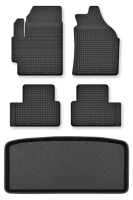 Obrázok produktu pre Vaničkové autokoberce + vaňa kufra pre: Mitsubishi Colt VII 2004-2008 5-dverová verzia 5 ks