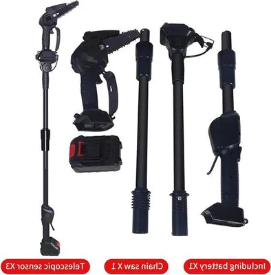 Immagine prodotto di Tosaerba elettrico telescopico da giardino 24 V, estendibile fino a 18 m, batteria ricaricabile