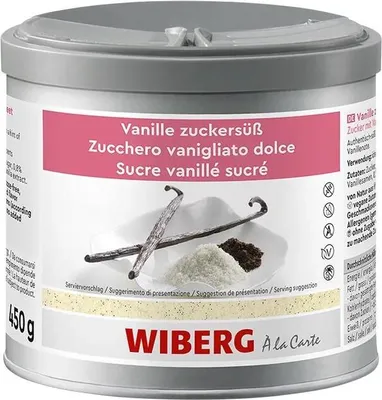 Produktbild von WIBERG Vanille zuckersüß Zucker mit Vanilleextrakt 450g