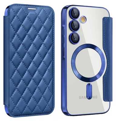Immagine prodotto di Per Samsung Galaxy A55 360 gradi corpo completo Magsafe RFID Anti Data Theft Art Custodia in pelle Smart Cover