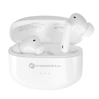 Productafbeelding van Forcell F-AUDIO, Draadloos, Gesprekken/muziek, 20 - 20000 Hz, Koptelefoon met microfoon, Wit