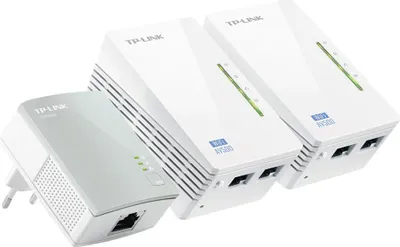 Obrázok produktu pre TP-LINK TL-WPA4220T KIT AV500 Powerline Universal WiFi Range Extender, 2 ethernetové porty, sieťová súprava - Bridge - HomePlug AV (HPAV)