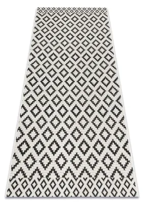 Image de Tapis SIZAL FLAT 49361960 Losangos crème / noir noir 80x150 cm