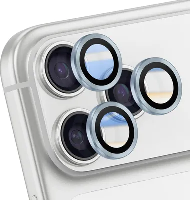 Image de Avizar, protection de l'objectif de l'iPhone 17 Pro Max avec cadre renforcé, bleu clair