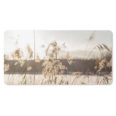Produktbild von MuchoWow® Mauspad Mousepad Wasser - Pampasgras - Pflanzen 60x30 cm - Mousepads - Maus Mat - Pad - Mausunterlage - Nachhaltig