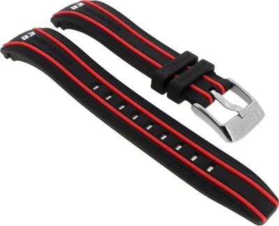 Produktbild von Lotus > Uhrenarmband Kautschuk schwarz/rot > 18257
