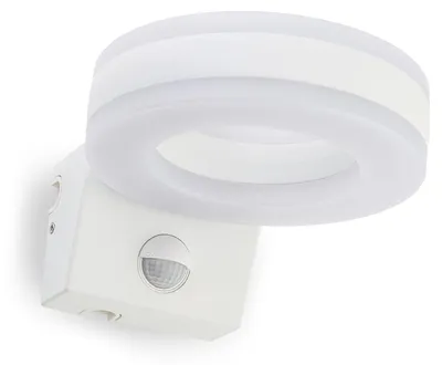 LED-Wandlampe mit Bewegungsmelder 20W, 1800lm, IP65, weiß