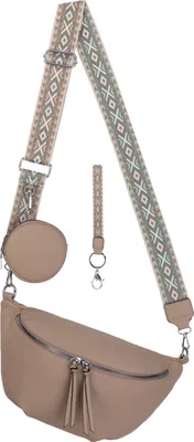 Produktbild von Bauchtasche Umhängetasche Crossbody-Bag Kunstleder Italy-Design SOIL (BBL-53046)