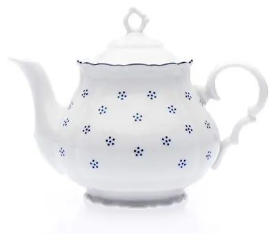 Produktbild von Teekanne mit Deckel, tschechisches Porzellan, Verona, 1,2 l, blaue Valbella, G. Benedikt