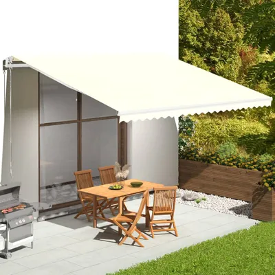Immagine prodotto di The Living Store Tenda da sole Crema 5x3,5 m