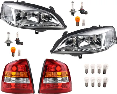 Immagine prodotto di Johns, Set di fari posteriori combinati sinistra destra adatto per Opel Astra G + Leuchtmit. 1216110 1216539 1216157 09117303 09199903 93175368 1216156 121