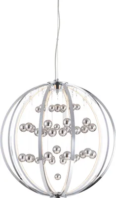 Obrázek produktu pro Závěsné svítidlo LED GALACTICA 57,6W, 3000K, chrom/bílá, Ø: 45, V: 120 cm
