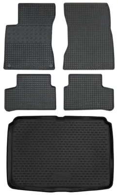 Gummi Kofferraumwanne + Fußmatten Set für Mercedes W247 B-Klasse, Bj. 2018-