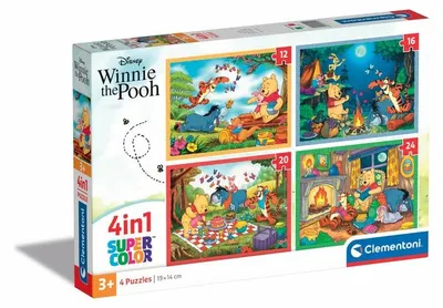 Image de Clementoni - Puzzle 4in1 Disney Winnie l'ourson (12+16+20+24 pièces)