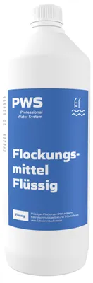 Produktbild von PWS Flockungsmittel flüssig 1 l für Poolwasser- gegen Trübungen im Pool