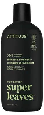 Produktbild von Attitude Men 2-in-1-Shampoo & Spülung Bergamotte & Matcha (415 ml)