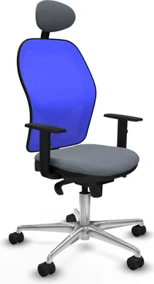Image de Chaise de bureau avec appui-tête Jorquera Piqueras y Crespo 1D086N1 Gris