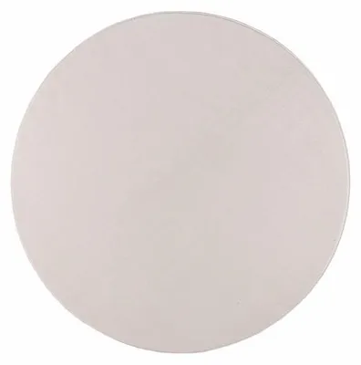 Image de Unyqoos® Relax Samba – Tapis rond unis, lavable, en polyester, couleur crème, diamètre 160 cm, à poils courts, 1250 g/m², OEKO-TEX Standard 100