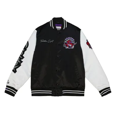 Produktbild von Toronto Raptors NBA Mitchell & Ness Team Origins Varsity Satin Jacke-L