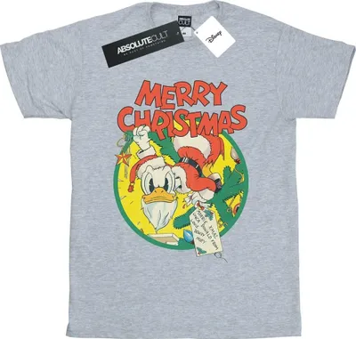 Produktbild von Disney - "Merry Christmas" T-Shirt für Damen BI37684 (M) (Grau)