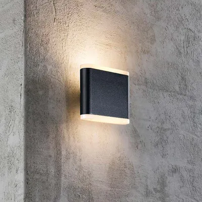 Produktbild von Nordlux LED Außenleuchte Wandleuchte Akron 11 Schwarz IP54 2 x 3W 244lm warmweiß 3000K Up/Down