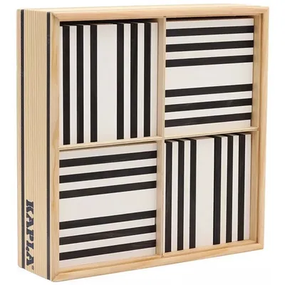 Image de Planche en bois Kapla Set 100 pcs. noir et blanc KAPL172127