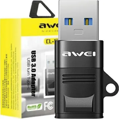 Immagine prodotto di Adattatore Awei Cl-13 Usb-C/Usb-Aczarny/Nero